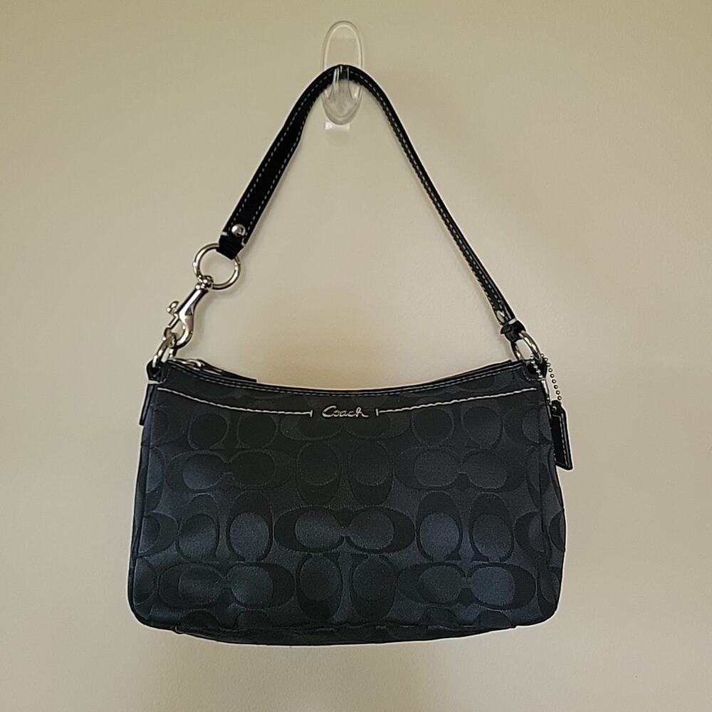 Coach Legacy Hampton Baguette Signature Monogram Small Shoulder Bag Y2K Vintage